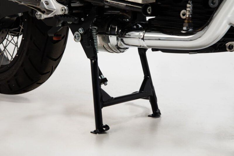 SW-MOTECH κεντρικό σταντ για BMW R nineT Urban G/S & Scrambler (2016–), σε μαύρο χρώμα με ατσάλινη κατασκευή και αντικοροϊδική προστασία.