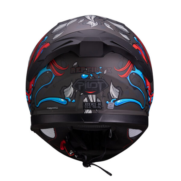 Κράνος Pilot Snake SV Reptile-X σε ματ τιτάνιο χρώμα με sunvisor και έξτρα φυμέ ζελατίνα – Πιστοποίηση ECE 22.06