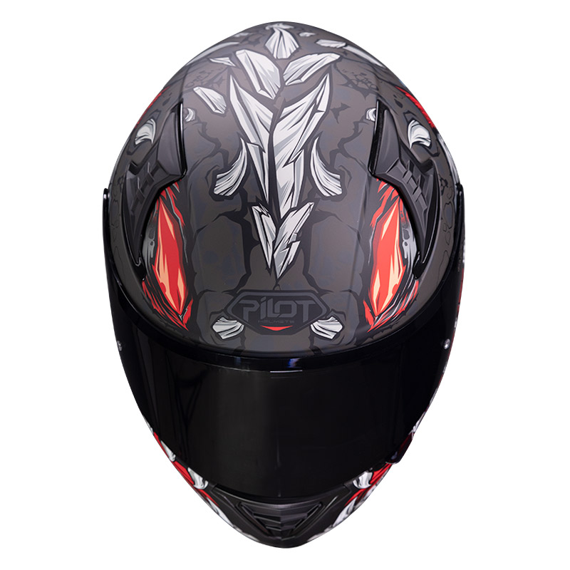 Κράνος Pilot Snake SV Reptile-X σε ματ τιτάνιο χρώμα με sunvisor και έξτρα φυμέ ζελατίνα – Πιστοποίηση ECE 22.06