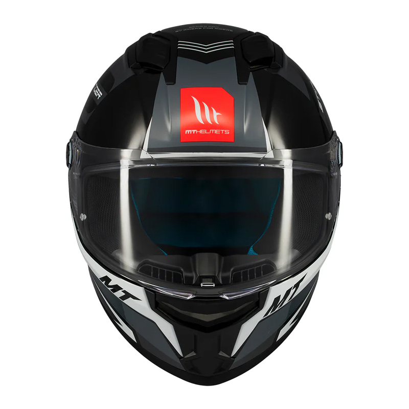 MT Stinger 2 Tron B12 κράνος full face μαύρο/γκρι gloss