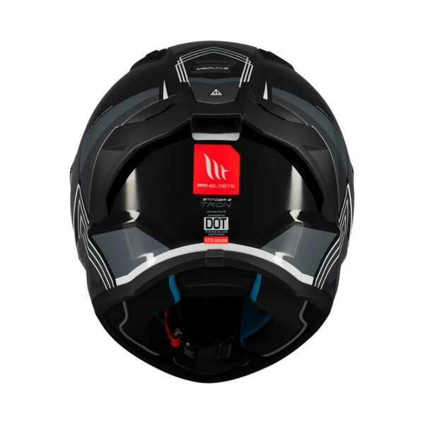 MT Stinger 2 Tron B12 κράνος full face μαύρο/γκρι gloss