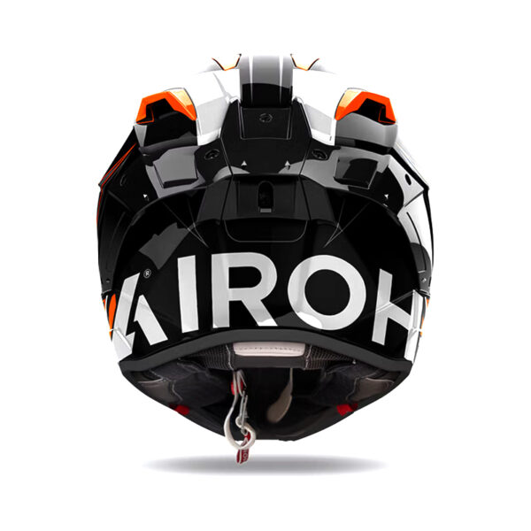 Airoh GP800 Must πορτοκαλί gloss ECE22.06 με extra dark smoke ζελατίνα