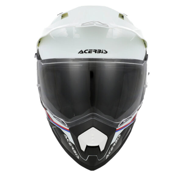 Acerbis Assault κράνος άσπρο/μαύρο – Full-face adventure με εσωτερική ζελατίνα, Bluetooth υποστήριξη και πιστοποίηση ECE 22.06