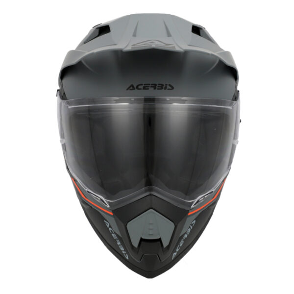 Κράνος Acerbis Assault μαύρο πορτοκαλί fluo με sunvisor και γείσο – Adventure κράνος ECE 22.06 με Bluetooth υποστήριξη και Pinlock συμβατότητα