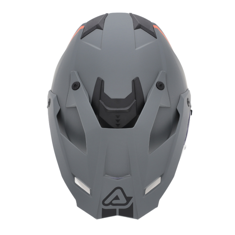 Κράνος Acerbis Assault μαύρο πορτοκαλί fluo με sunvisor και γείσο – Adventure κράνος ECE 22.06 με Bluetooth υποστήριξη και Pinlock συμβατότητα