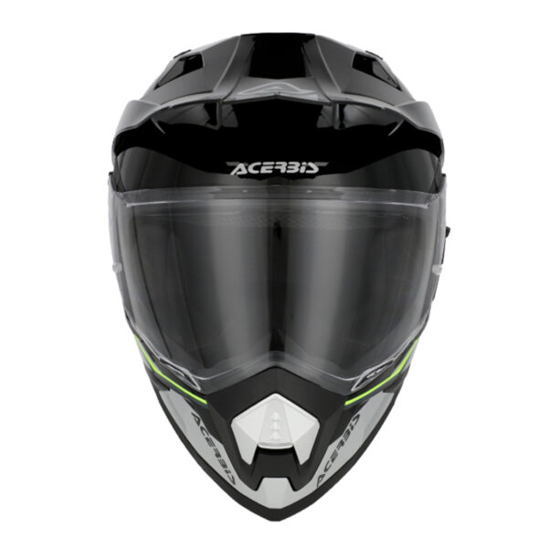 Κράνος Acerbis Assault μαύρο/κίτρινο fluo με sunvisor και γείσο 4 σημείων – Adventure κράνος ECE 22.06 με Bluetooth συμβατότητα