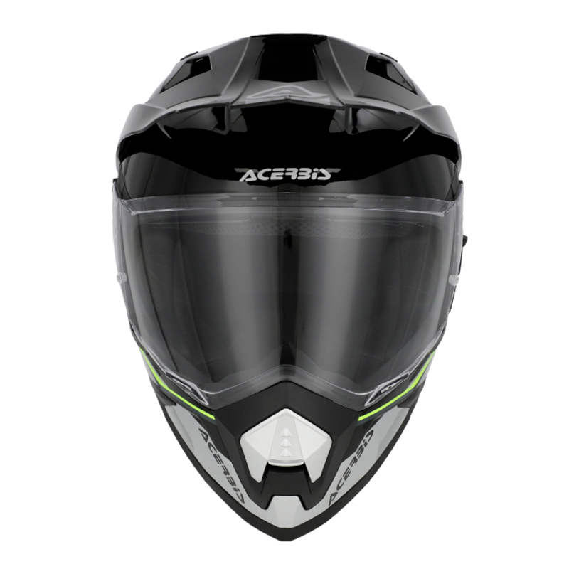 Κράνος Acerbis Assault μαύρο/κίτρινο fluo με sunvisor και γείσο 4 σημείων – Adventure κράνος ECE 22.06 με Bluetooth συμβατότητα