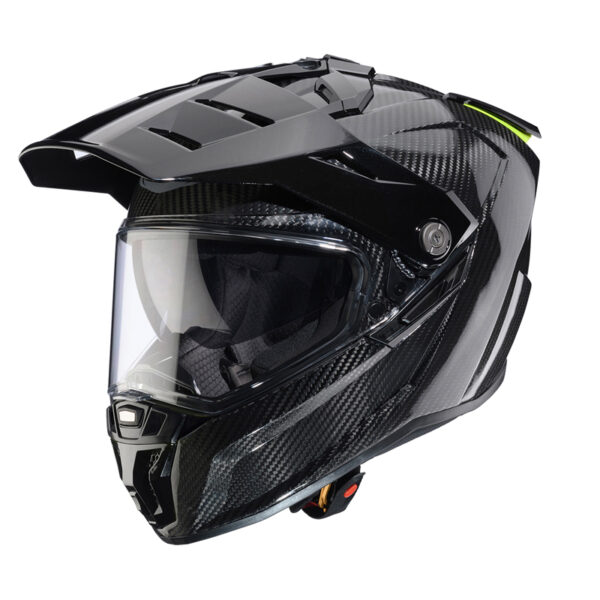 Caberg Tanami Carbon μαύρο κράνος μηχανής από ανθρακονήματα – On-Off, Pinlock, SOS Medical ID