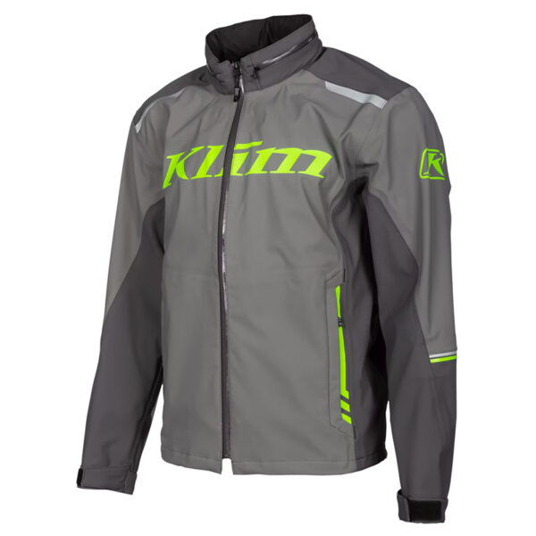 Μπουφάν Klim Enduro S4 Ανδρικό Καλοκαιρινό Castlerock Γκρι-Electrik Πράσινο – Αδιάβροχο και ελαστικό adventure τζάκετ