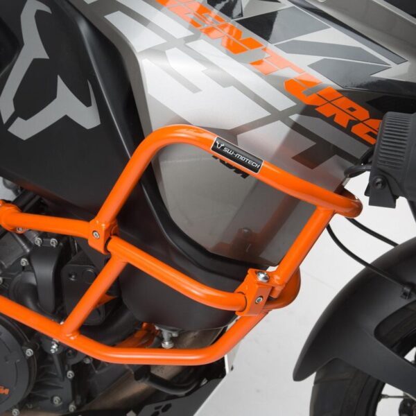 Upper crash bar KTM 1190 Adventure πορτοκαλί από ατσάλι – SW-Motech