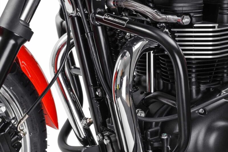 Μαύρα προστατευτικά κάγκελα για Triumph Bonneville / Thruxton 2004–2016 – SW-MOTECH