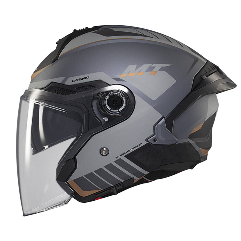 full face κράνος MT Cosmo SV Cruiser γκρι με εσωτερική ζελατίνα και αεραγωγούς