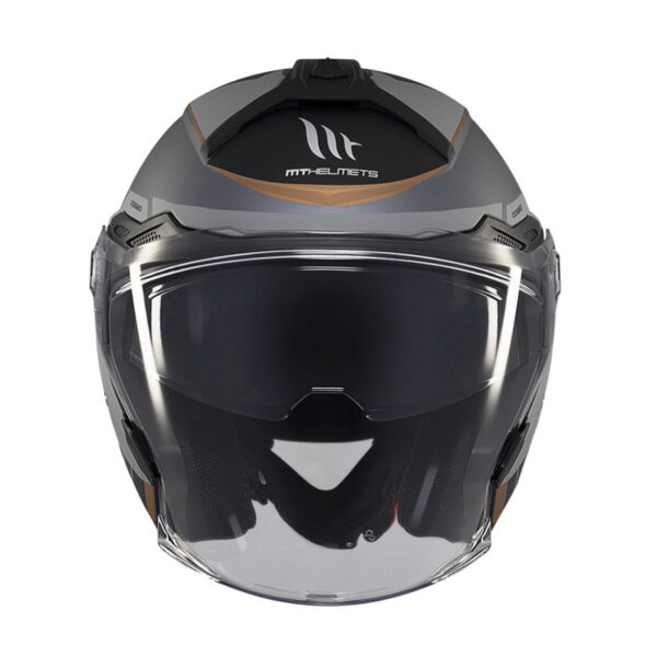 full face κράνος MT Cosmo SV Cruiser γκρι με εσωτερική ζελατίνα και αεραγωγούς