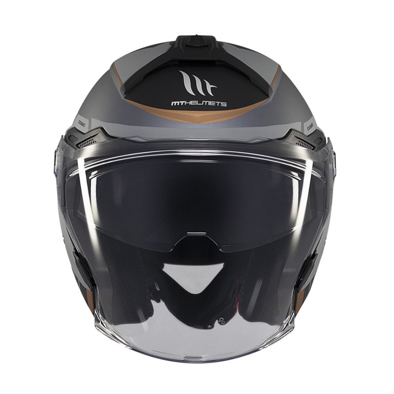 full face κράνος MT Cosmo SV Cruiser γκρι με εσωτερική ζελατίνα και αεραγωγούς