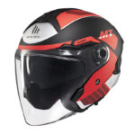 full face κράνος MT Cosmo SV Cruiser κόκκινο Β5 με εσωτερική ζελατίνα και αεραγωγούς