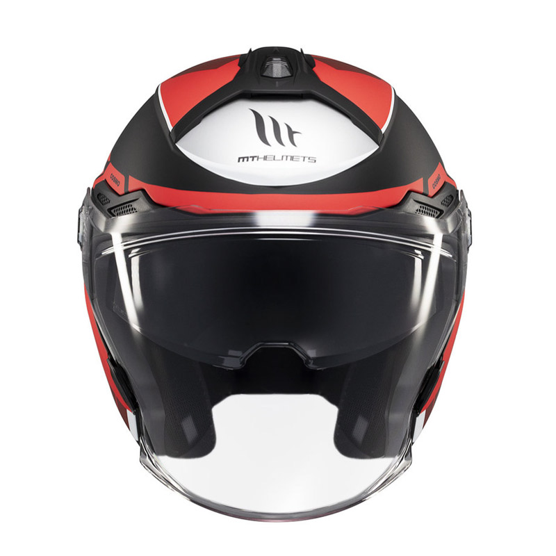 full face κράνος MT Cosmo SV Cruiser κόκκινο Β5 με εσωτερική ζελατίνα και αεραγωγούς