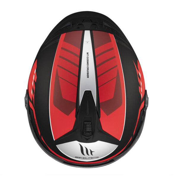 full face κράνος MT Cosmo SV Cruiser κόκκινο Β5 με εσωτερική ζελατίνα και αεραγωγούς