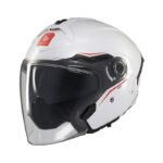 full face κράνος MT Cosmo SV S άσπρο gloss A0 με εσωτερική φυμέ ζελατίνα και spoiler