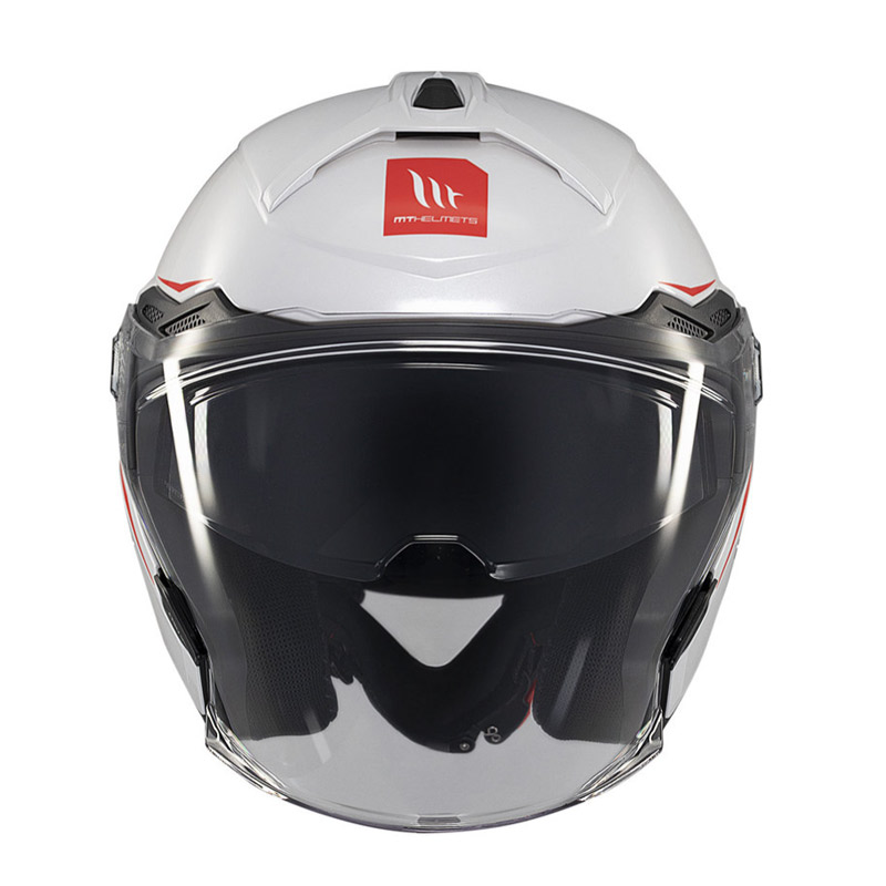 full face κράνος MT Cosmo SV S άσπρο gloss A0 με εσωτερική φυμέ ζελατίνα και spoiler