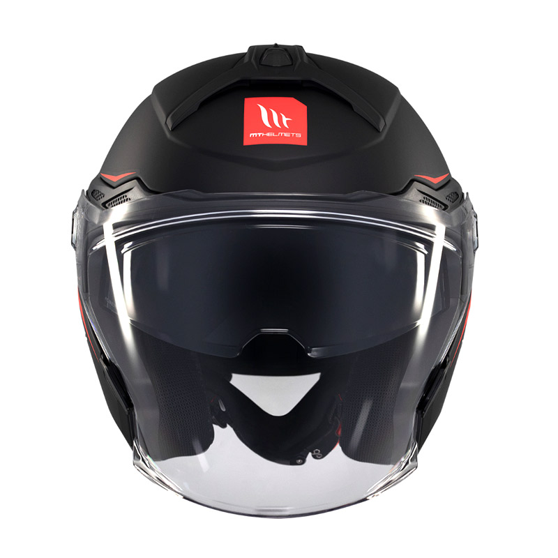 full face κράνος MT Cosmo SV S μαύρο matt με εσωτερική φυμέ ζελατίνα και spoiler