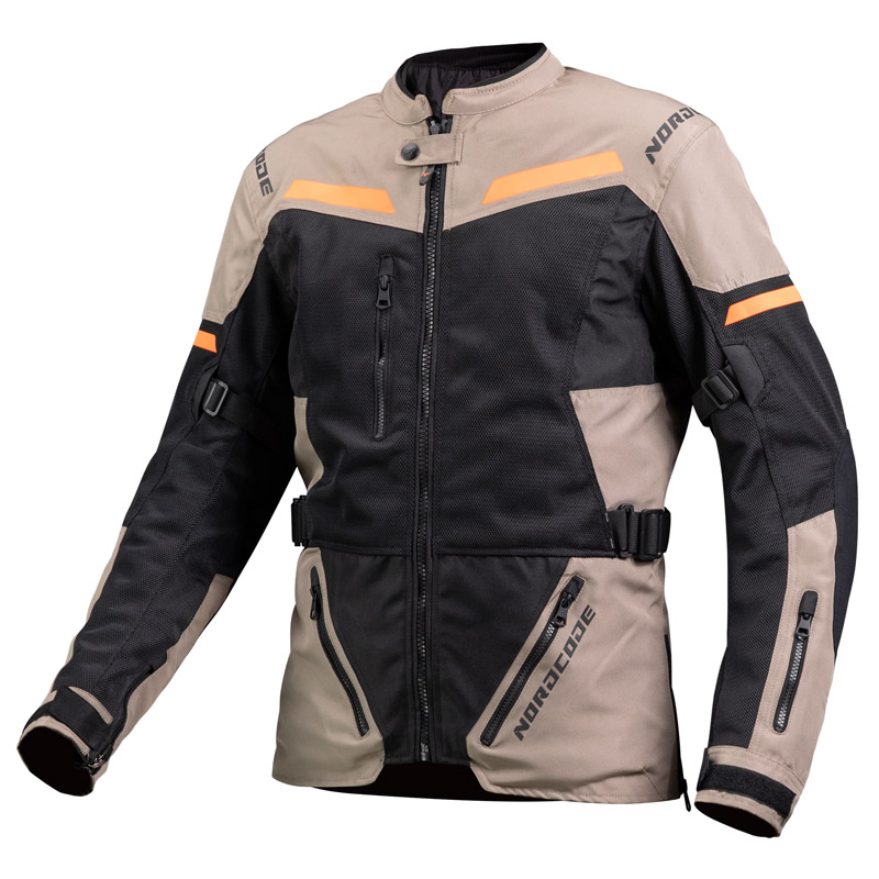 Nordcode Dune WP καλοκαιρινό μπουφάν μηχανής ανδρικό oversize σε άμμου και πορτοκαλί χρώμα