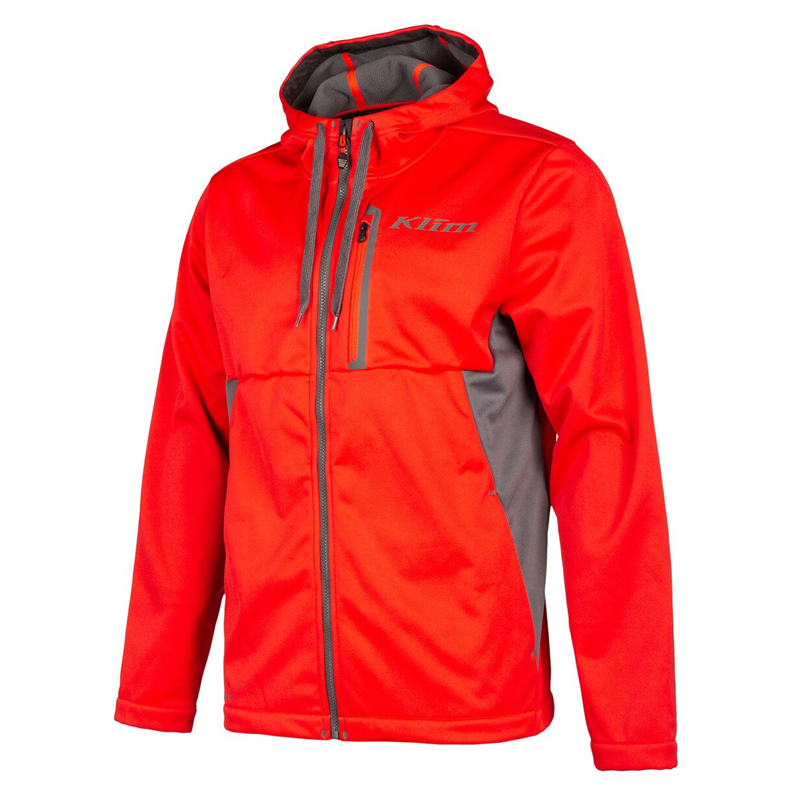 ζακέτα Klim Transition hoodie κόκκινη αντιανεμική fleece