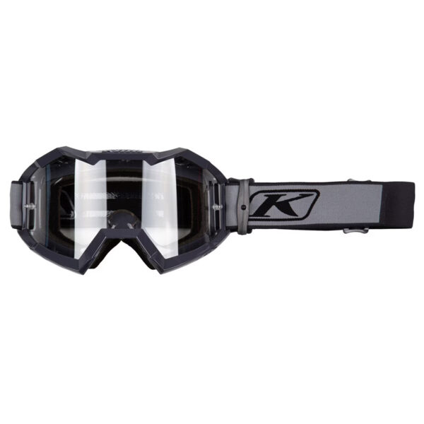 μάσκα motocross Klim Viper Fracture μαύρη με διάφανο φακό