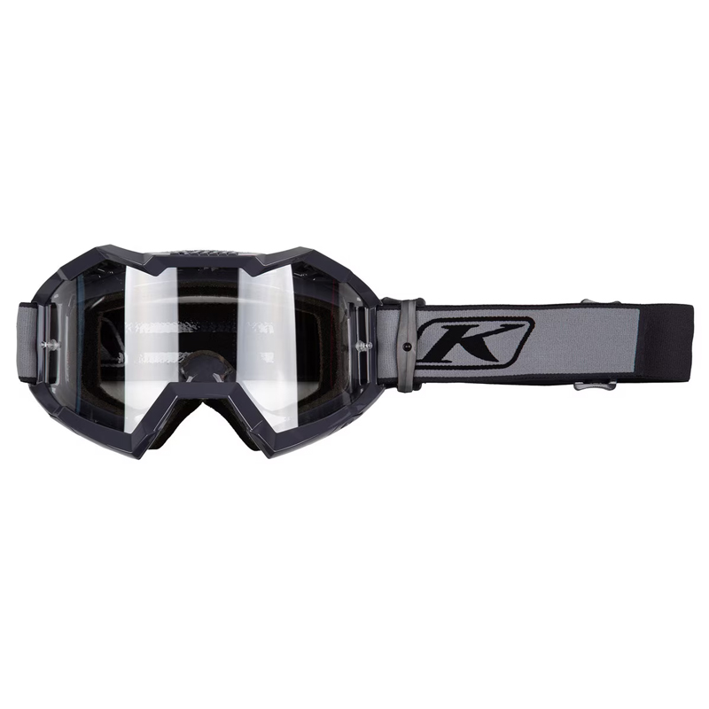 μάσκα motocross Klim Viper Fracture μαύρη με διάφανο φακό