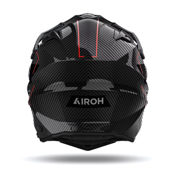 adventure κράνος Airoh Commander 2 carbon gloss με ζελατίνα antifog και εσωτερική φυμέ