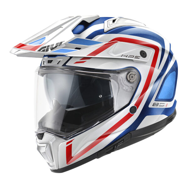 Givi H80.1 Apex fiberglass μπλε/άσπρο/κόκκινο με Pinlock και αεραγωγούς