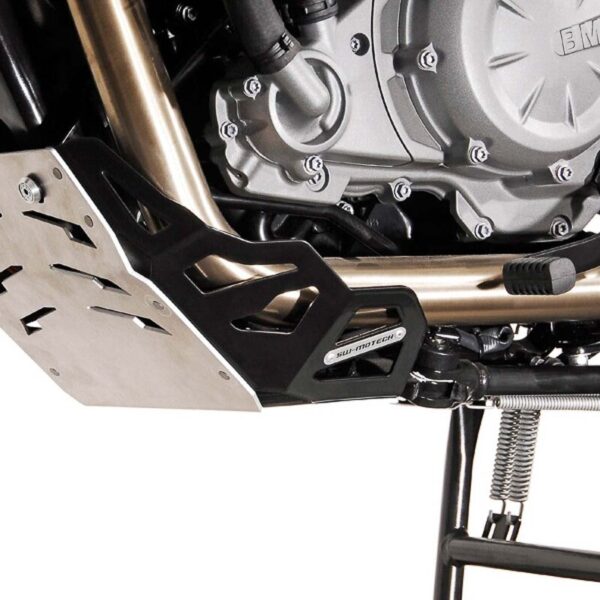 SW-MOTECH Ποδιά Κινητήρα BMW F650GS G650GS Αλουμινίου – Ασημί/Μαύρο