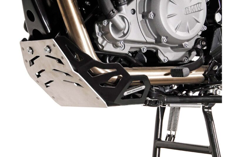 SW-MOTECH Ποδιά Κινητήρα BMW F650GS G650GS Αλουμινίου – Ασημί/Μαύρο
