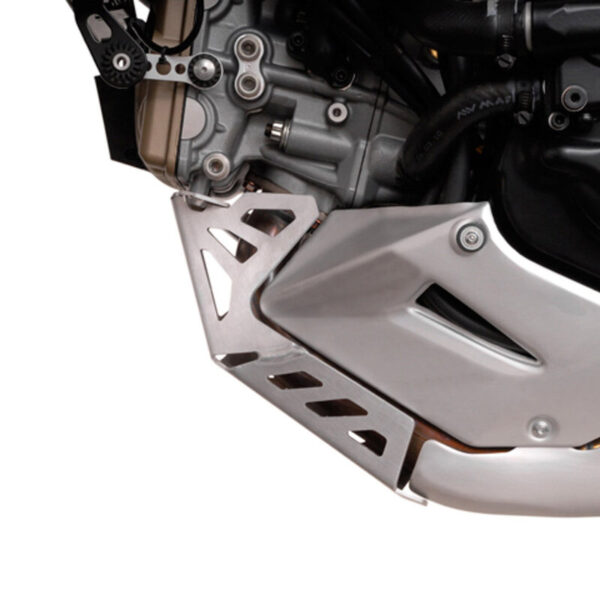 SW-MOTECH Ποδιά Κινητήρα Ducati Multistrada 1200 Αλουμινίου – Ασημί