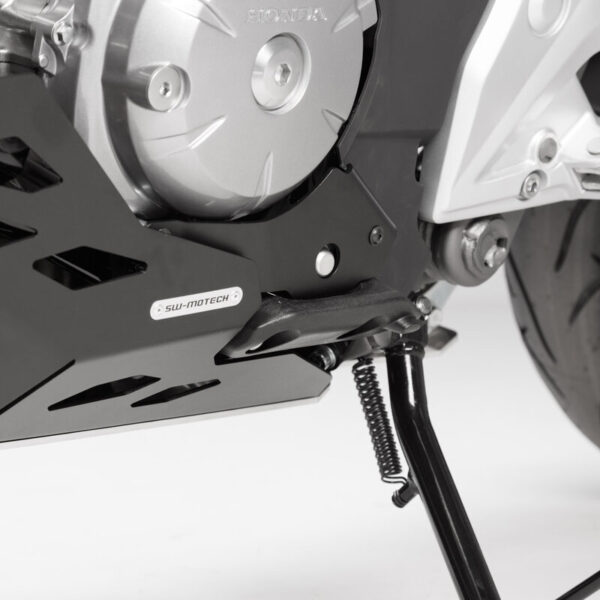 Προστατευτική ποδιά SW-MOTECH για Honda NC750 DCT – Ασημί με μαύρα πλαϊνά