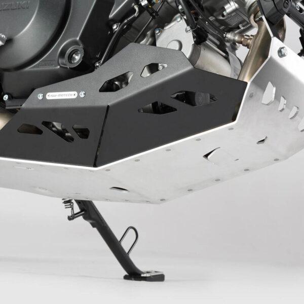 SW-MOTECH Ποδιά Κινητήρα Suzuki V-Strom 1000 Αλουμινίου – Ασημί/Μαύρο