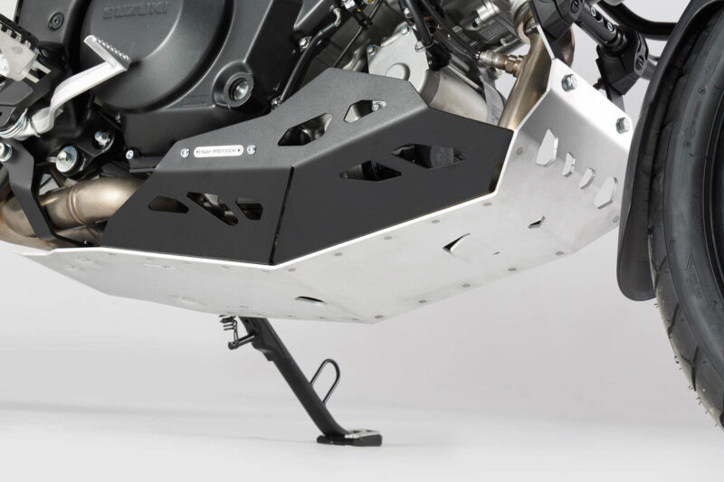 SW-MOTECH Ποδιά Κινητήρα Suzuki V-Strom 1000 Αλουμινίου – Ασημί/Μαύρο