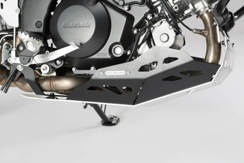 SW-MOTECH Ποδιά Κινητήρα Suzuki V-Strom 1000 Αλουμινίου – Ασημί/Μαύρο