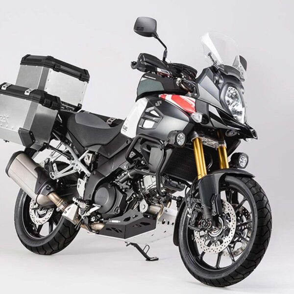 SW-MOTECH Ποδιά Κινητήρα Suzuki V-Strom 1000 Αλουμινίου – Ασημί/Μαύρο
