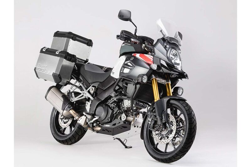 SW-MOTECH Ποδιά Κινητήρα Suzuki V-Strom 1000 Αλουμινίου – Ασημί/Μαύρο