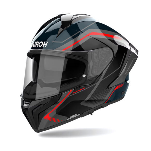 Airoh Matryx Wide Red Gloss – Full-face κόκκινο κράνος με πιστοποίηση ECE 22.06