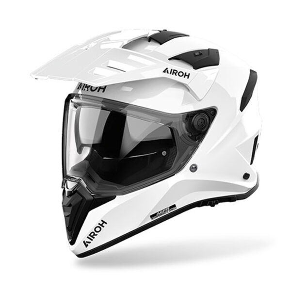 Κράνος Airoh Bandit ECE 22.06 άσπρο gloss – Ζελατίνα, Sunvisor, Pinlock