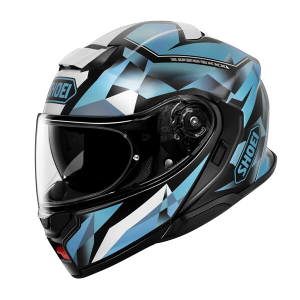 Shoei Neotec 3 Fragments TC-2 – Flip-up κράνος με πιστοποίηση ECE 22.06 σε μπλε-μαύρο σχέδιο