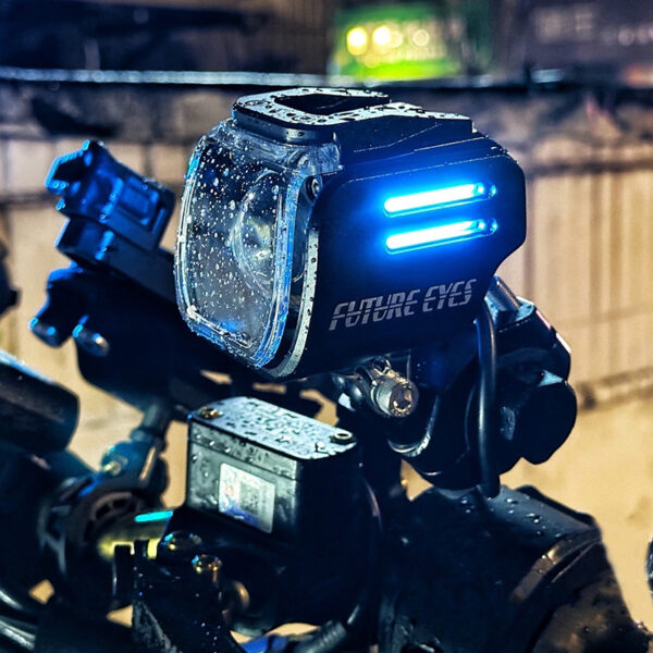 Προβολάκια Μηχανής LED FUTURE EYES UF1 VIPER – Κίτρινο DRL & Κάλυμμα