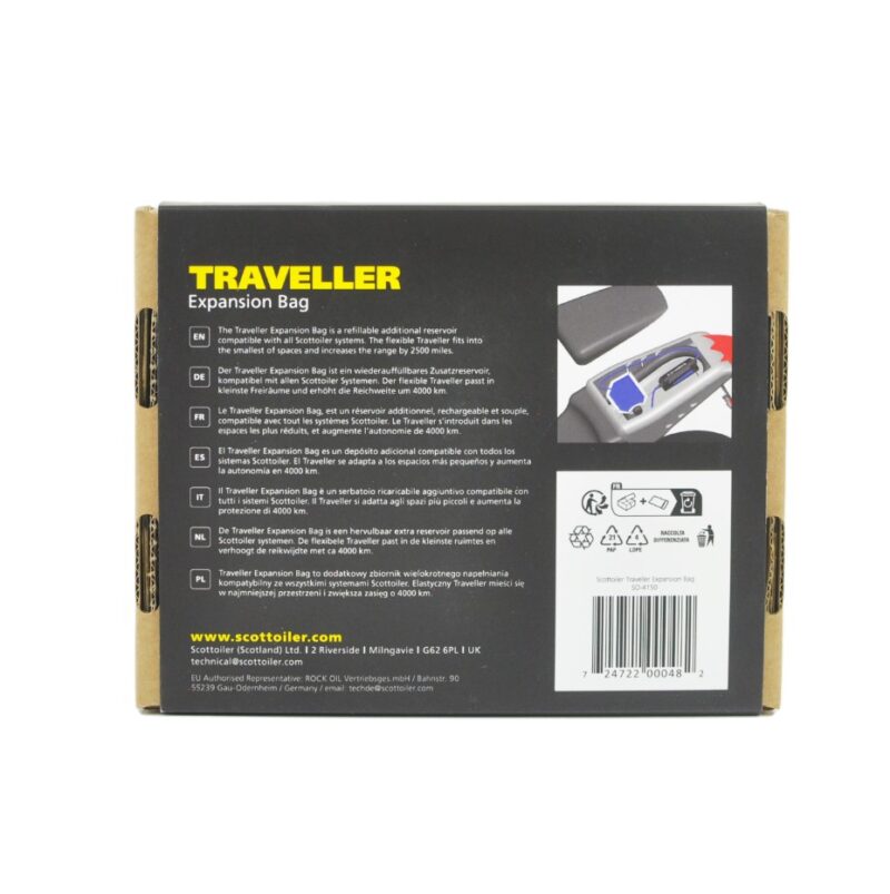 Scottoiler Traveller Expansion Bag – Εύκαμπτη Δεξαμενή Επέκτασης Λιπαντικού Αλυσίδας
