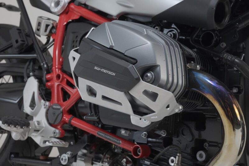 SW-MOTECH Προστατευτικά Κυλίνδρων BMW R nineT – Ασημί / Μαύρο