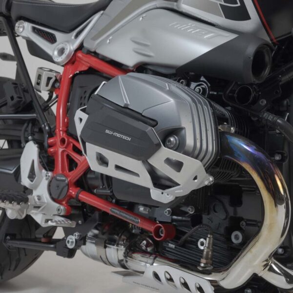 SW-MOTECH Προστατευτικά Κυλίνδρων BMW R nineT – Ασημί / Μαύρο