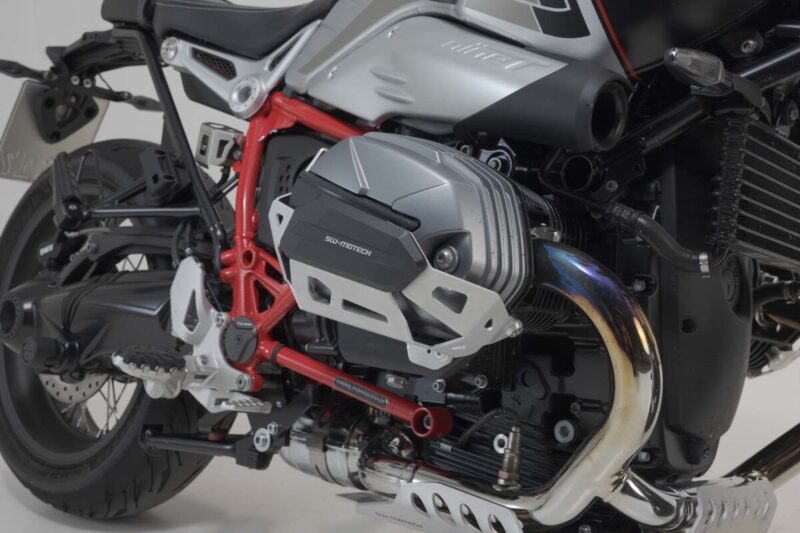 SW-MOTECH Προστατευτικά Κυλίνδρων BMW R nineT – Ασημί / Μαύρο
