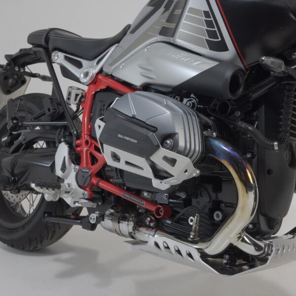 SW-MOTECH Προστατευτικά Κυλίνδρων BMW R nineT – Ασημί / Μαύρο