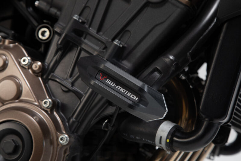 Μανιτάρια προστασίας SW-MOTECH για Honda CB650R – μαύρο/ασημί σετ για ενίσχυση ασφάλειας και στυλ