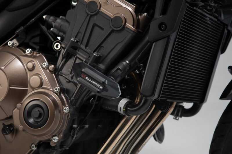 Μανιτάρια προστασίας SW-MOTECH για Honda CB650R – μαύρο/ασημί σετ για ενίσχυση ασφάλειας και στυλ